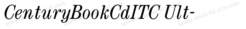 CenturyBookCdITC Ult字体转换